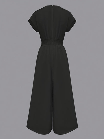 Women's Casual Jumpsuit - V-Neck Wide Leg 2 – view 12