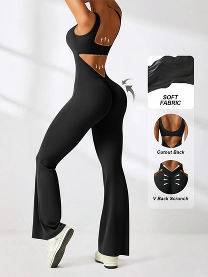 Women's Casual Jumpsuit - Wide Leg detail view