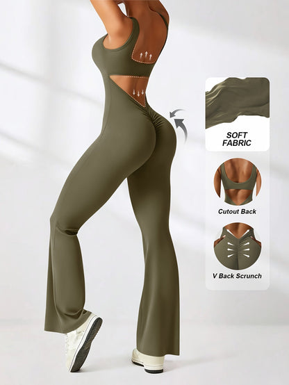 Women's Casual Jumpsuit - Wide Leg detail view