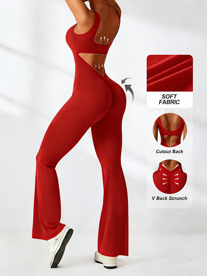 Women's Casual Jumpsuit - Wide Leg detail view
