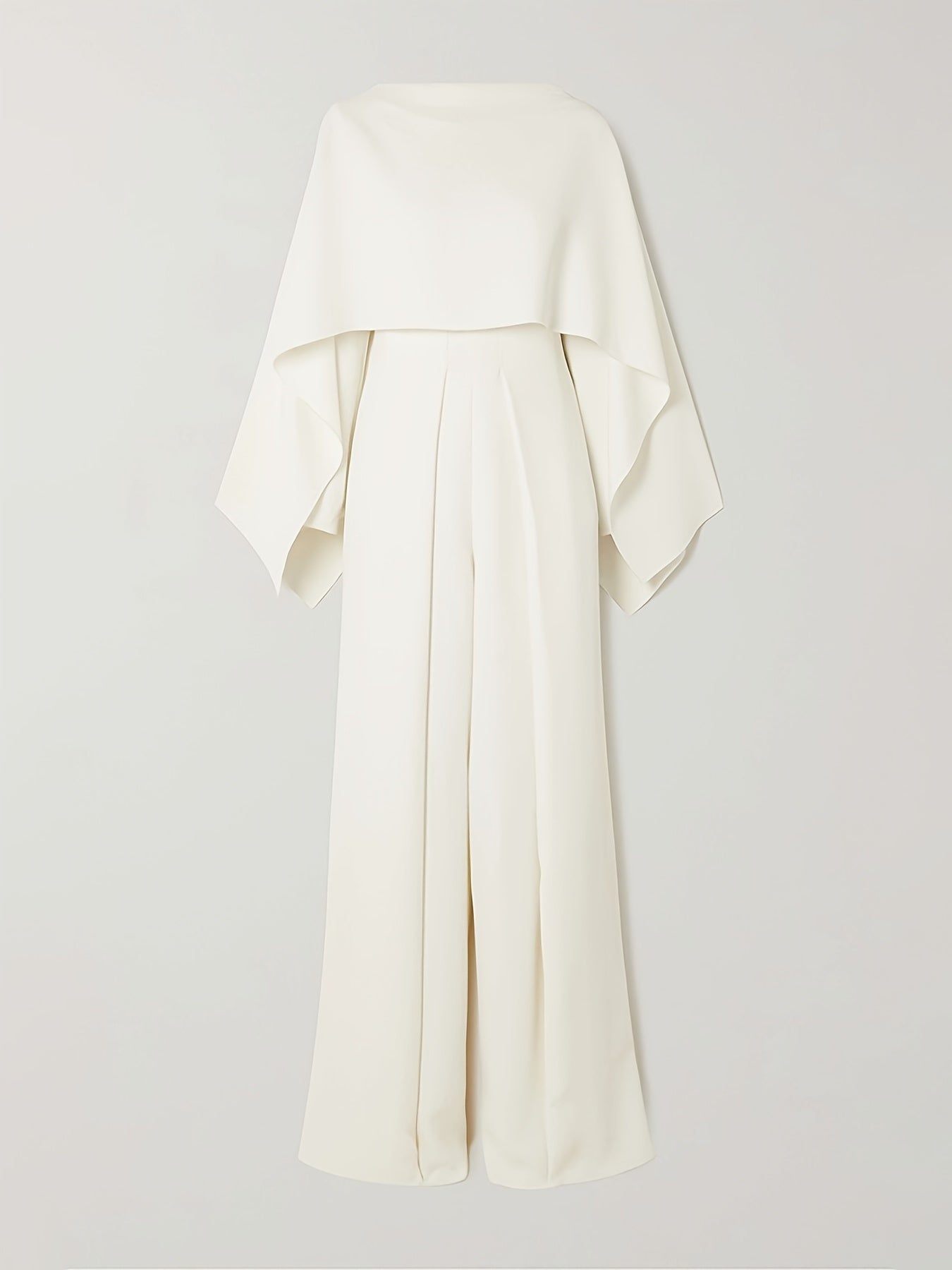 Women's Casual Jumpsuit - Wide Leg Zip Detail detail view