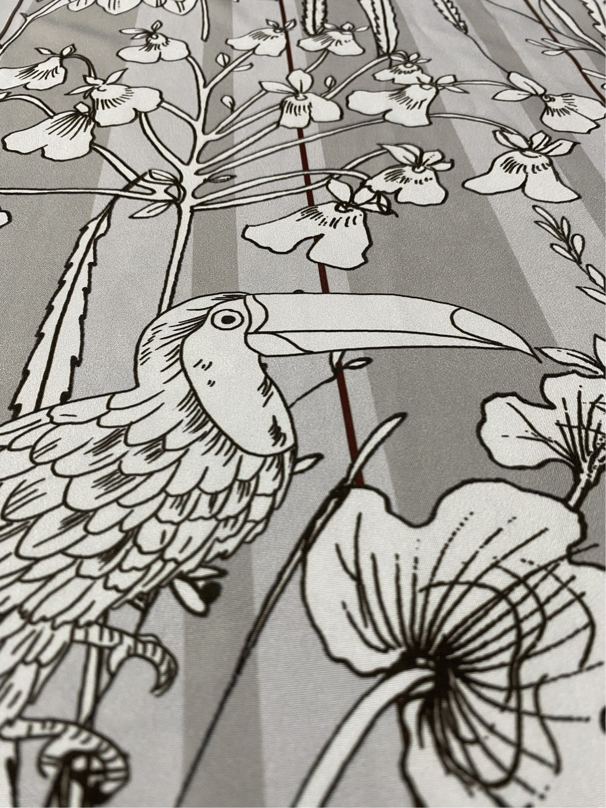 Women's Casual Overalls - Floral Print Full Length detail view