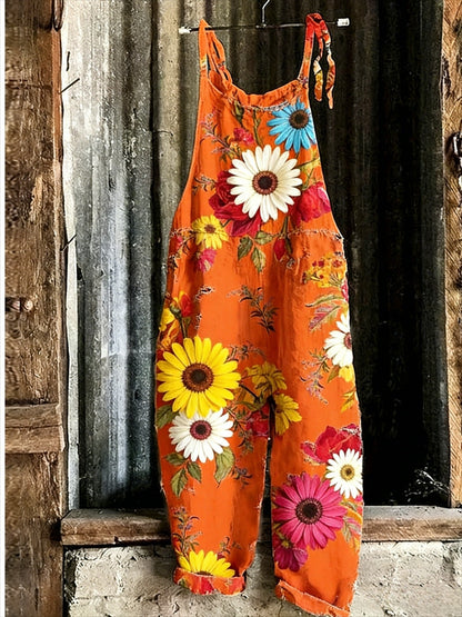Women's Casual Overalls - Full Length Tie Detail – main product image