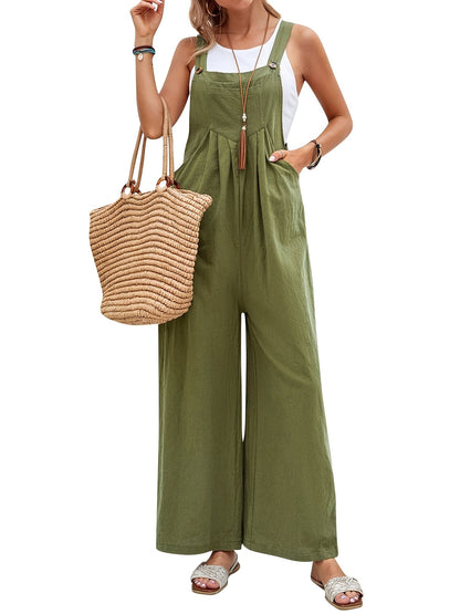 Women's Casual Overalls - Square Neck Full Length – main product image