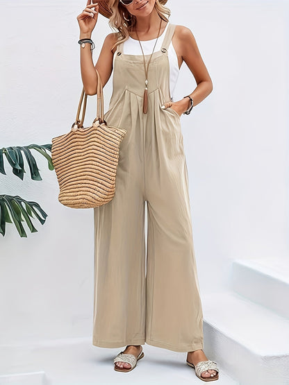 Women's Casual Overalls - Square Neck Full Length – green option – view 2