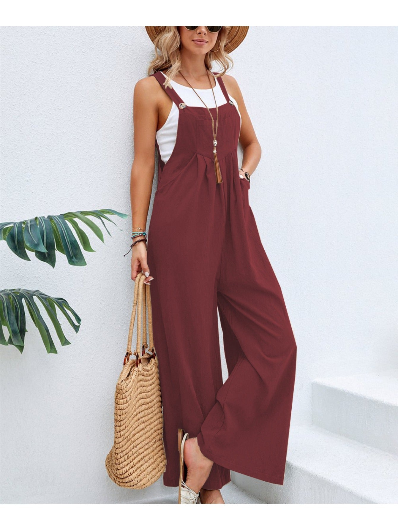 Women's Casual Overalls - Wide Leg – main product image