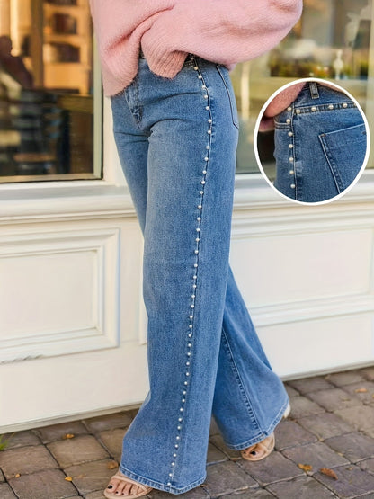 Women's Casual Pants – Blue detail view