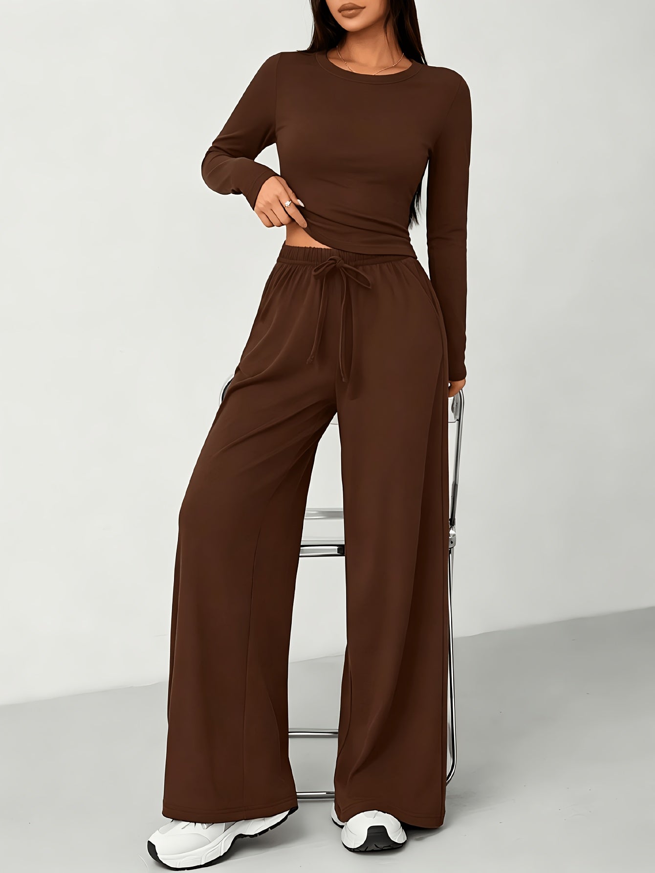 Women's Casual Pants – Deep Grey / Dark Gray detail view