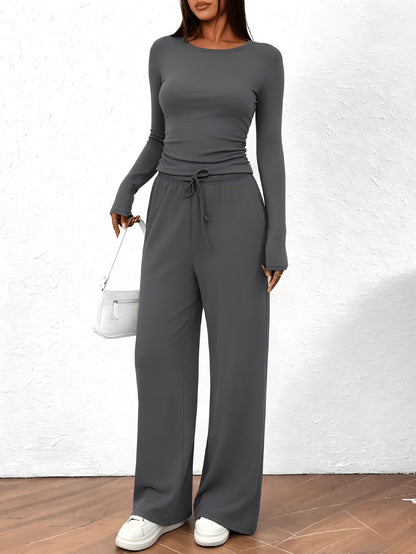 Women's Casual Pants – Deep Grey / Dark Gray – Grey option – main product image