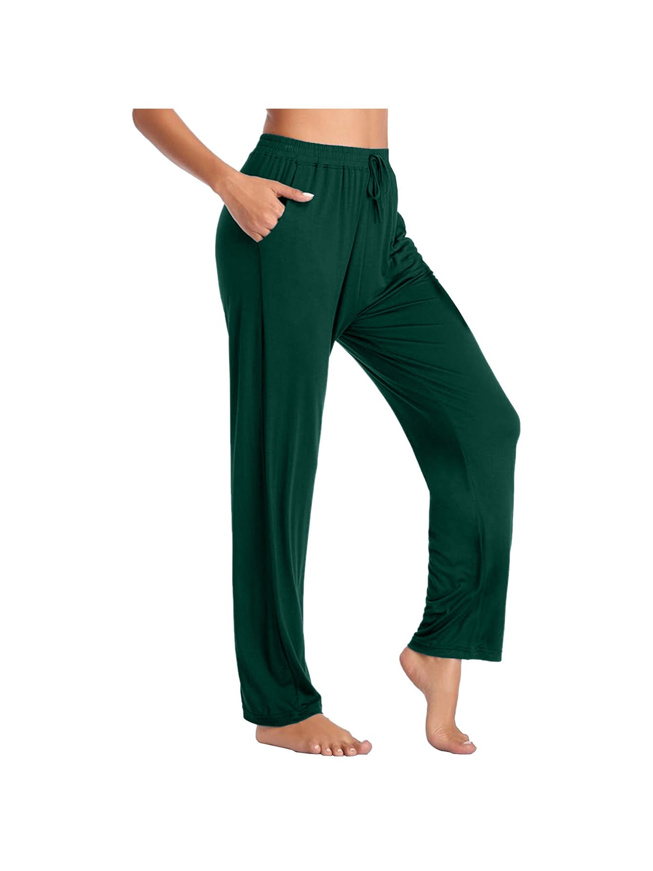 Women's Casual Pants - Drawstring Waist Relaxed fit – view 5