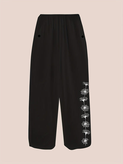 Women's Casual Pants - Elastic Waist With Pockets 88 – view 11