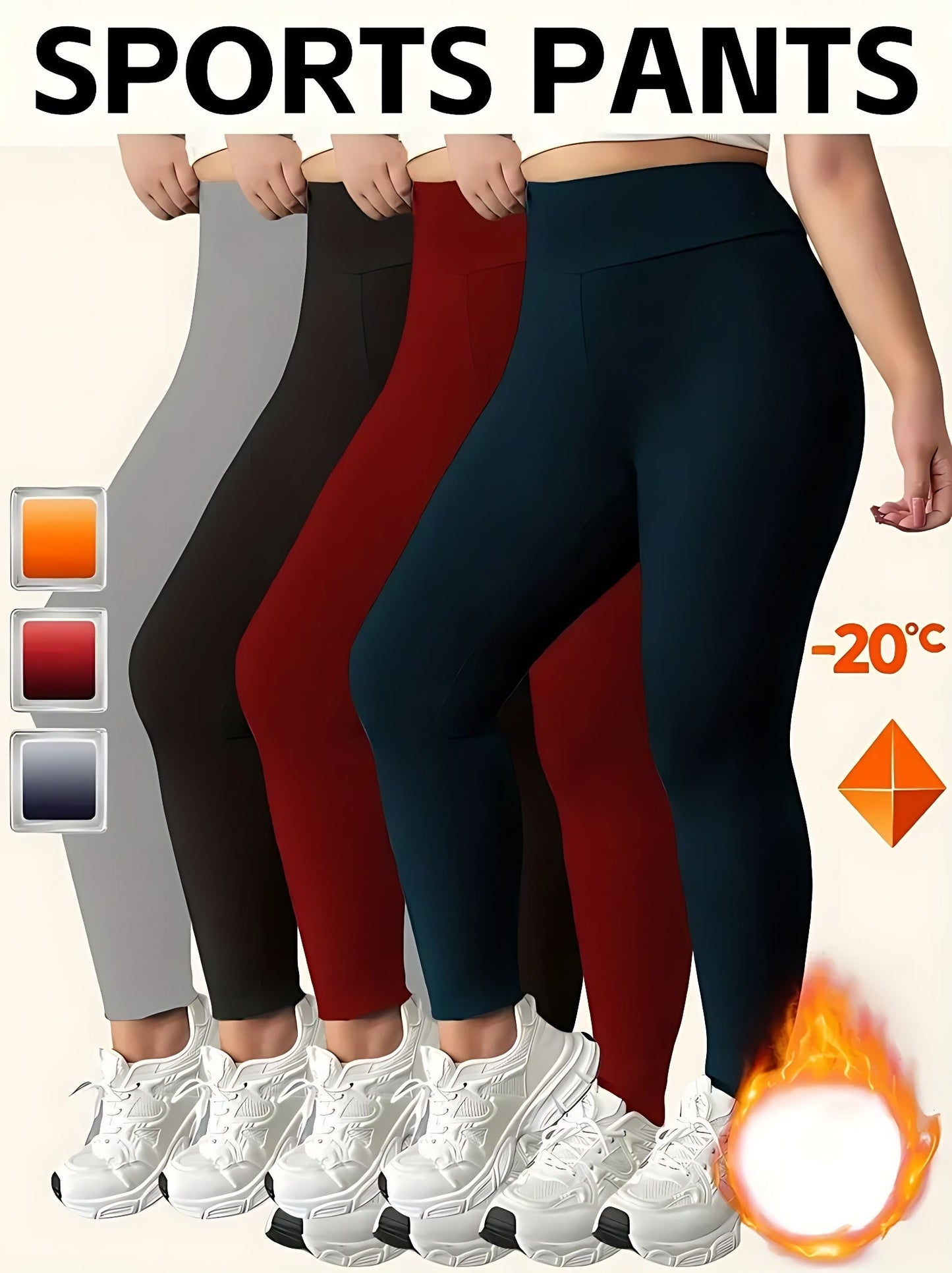 Women's Casual Pants - High Waist – 4-Color Selection – Gray option – view 2