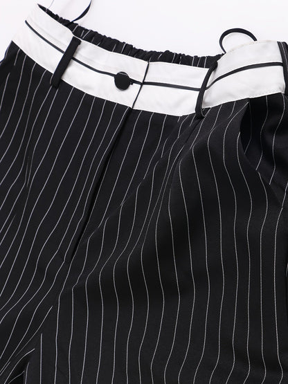 Women's Casual Pants - High Waist Regular fit detail view