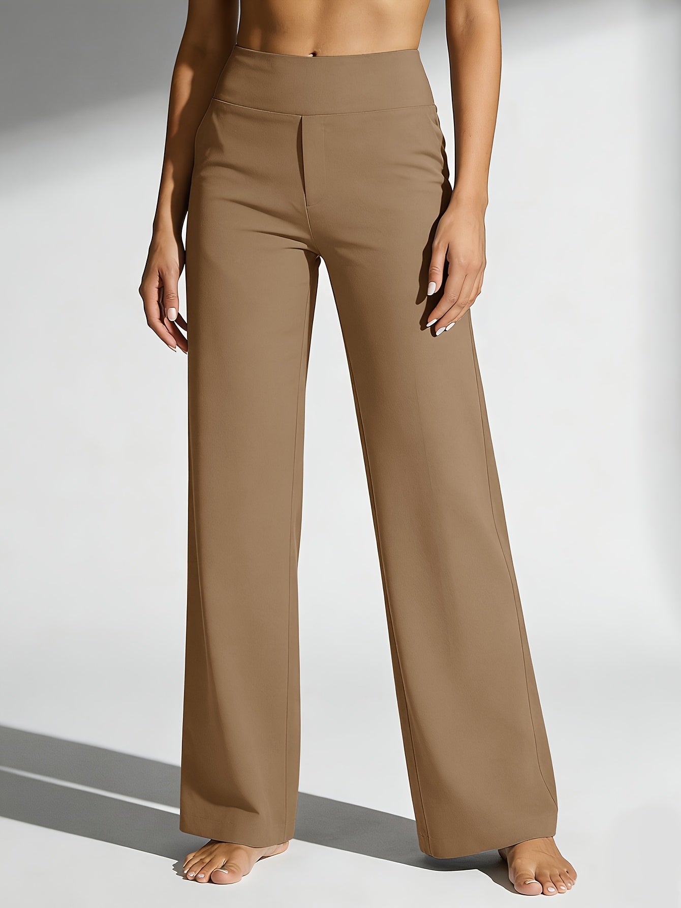 Women's Casual Pants - High Waist With Pockets – view 15