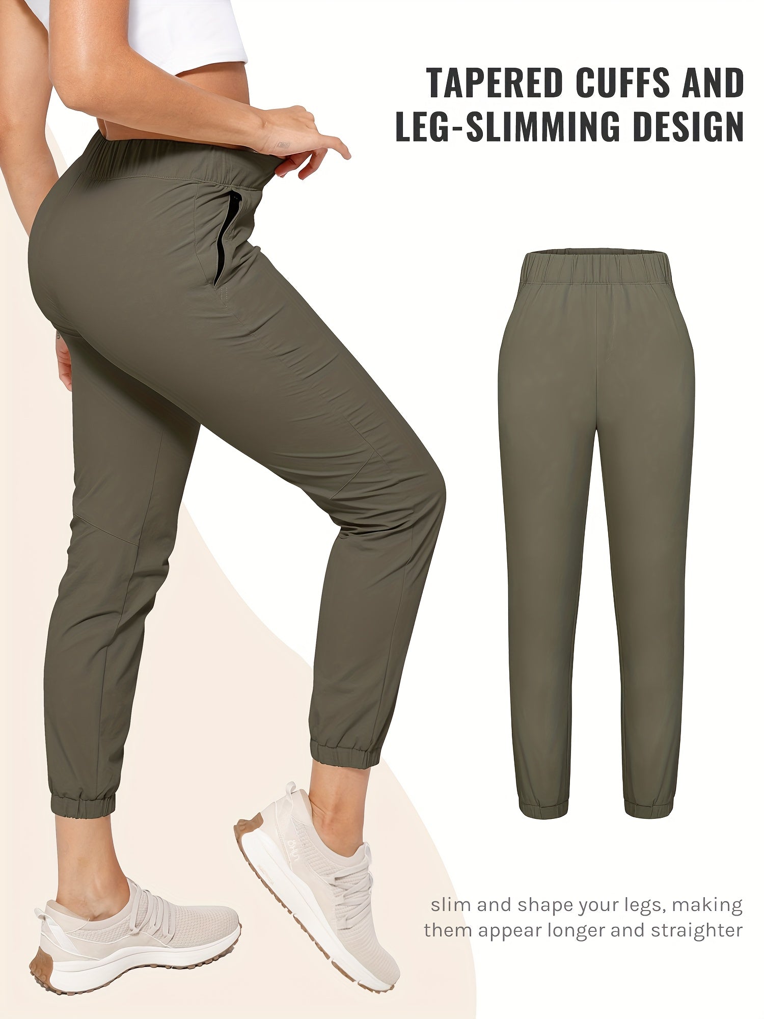 Women's Casual Pants - High Waist With Pockets 58 – view 6