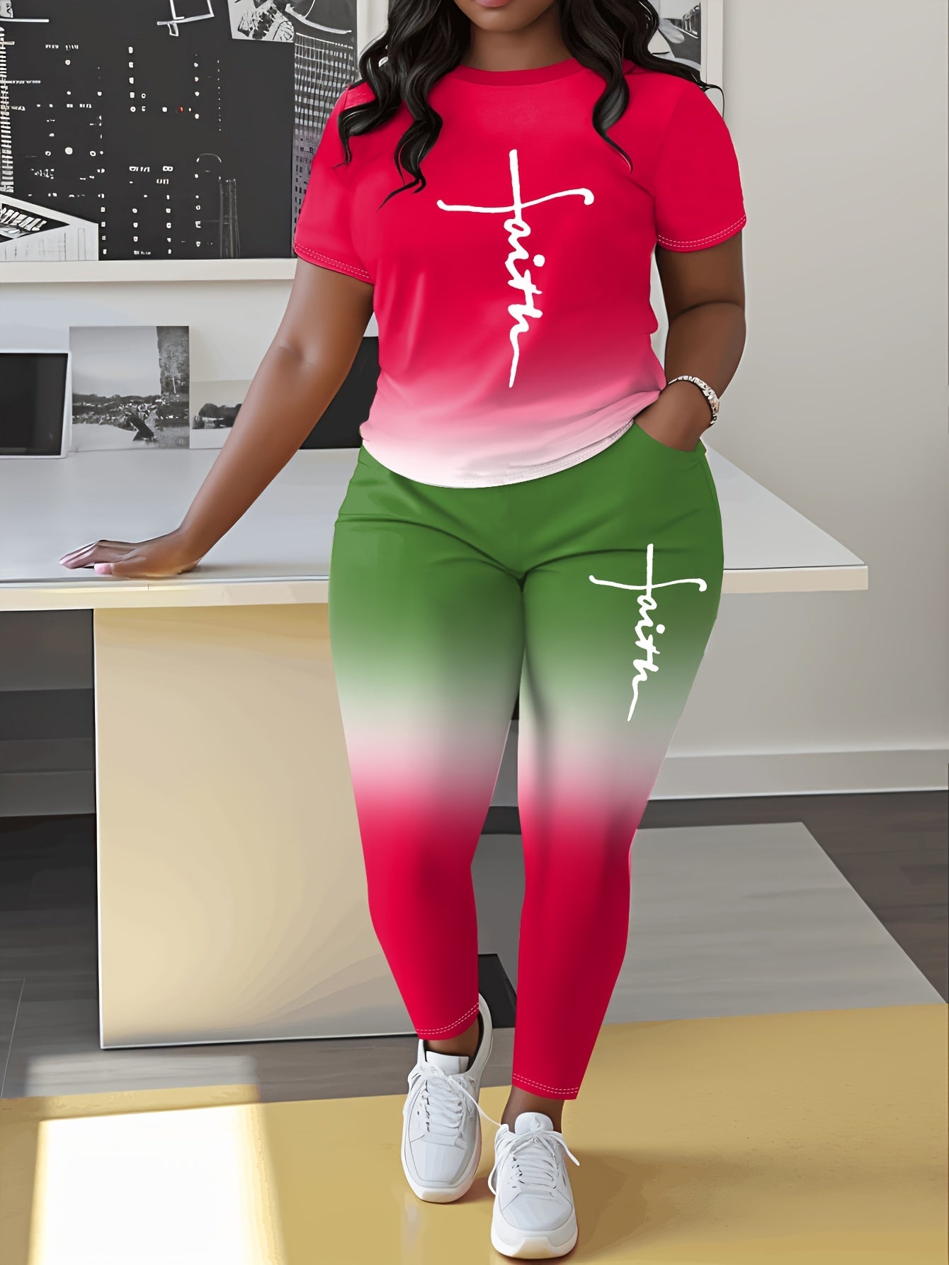 Women's Casual Pants - Pocket Detail – Sizes 0XL–5XL detail view