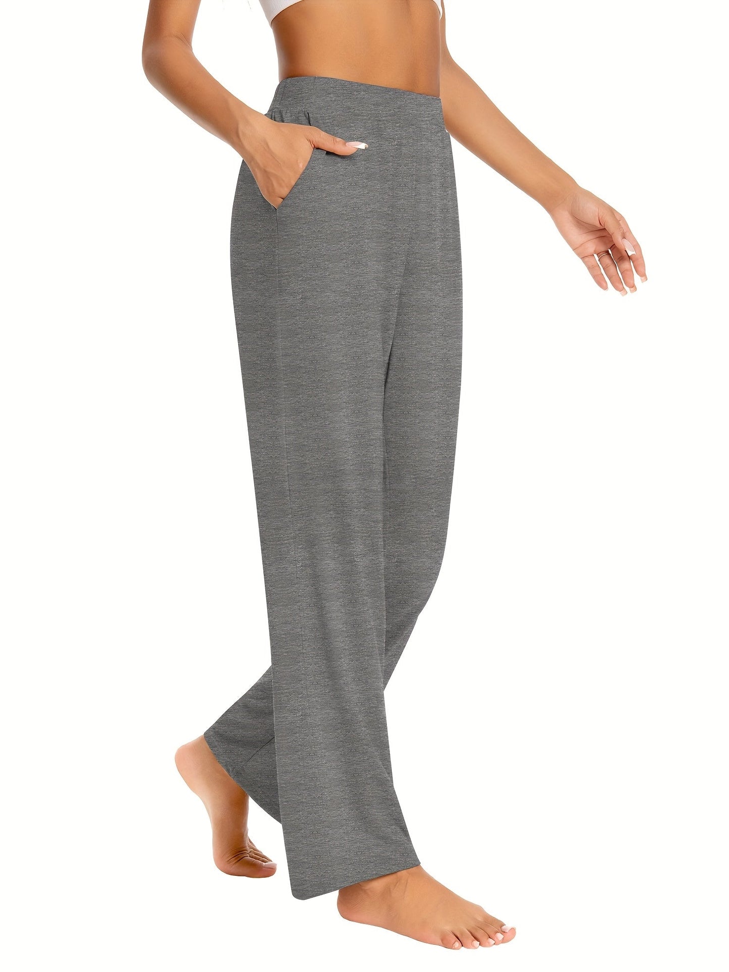 Women's Casual Pants - Pocket Detail Wide leg – view 11