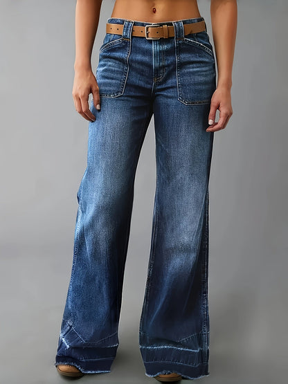 Women's Casual Pants – Sea Blue detail view