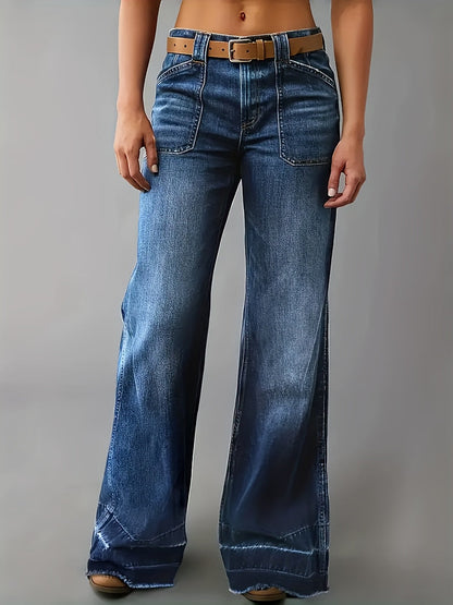 Women's Casual Pants – Sea Blue detail view
