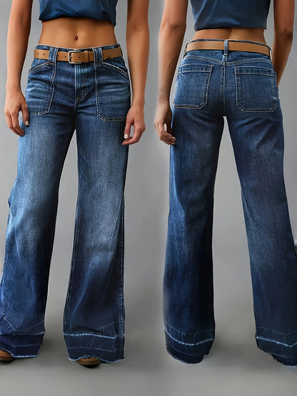 Women's Casual Pants – Sea Blue detail view
