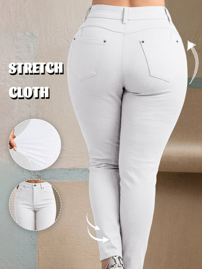 Women's Casual Pants - Stretch Slim fit 81 – Apricot option – main product image