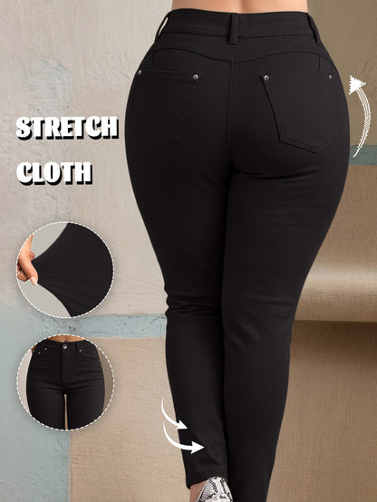 Women's Casual Pants - Stretch Slim fit 81 – Apricot option – view 5