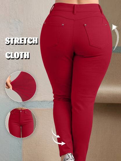 Women's Casual Pants - Stretch Slim fit 81 – Apricot option – view 7