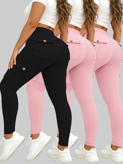 Women's Casual Pants - Stretch With Pockets 87 – Black option – main product image