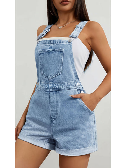 Women's Casual Romper - Shoulder Strap Short Leg detail view