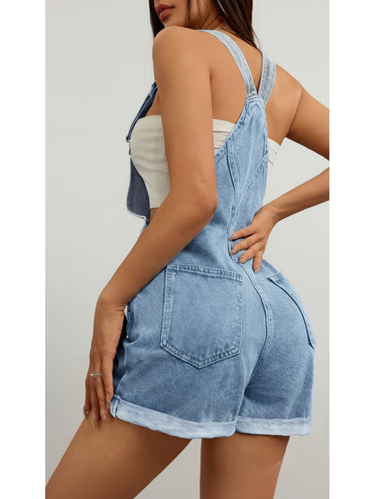Women's Casual Romper - Shoulder Strap Short Leg detail view