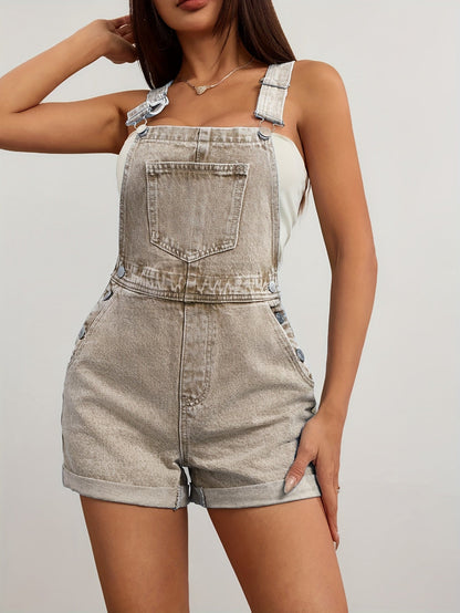 Women's Casual Romper - Shoulder Strap Short Leg detail view