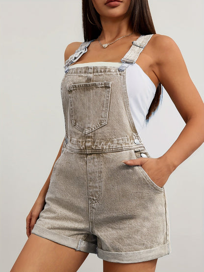Women's Casual Romper - Shoulder Strap Short Leg detail view