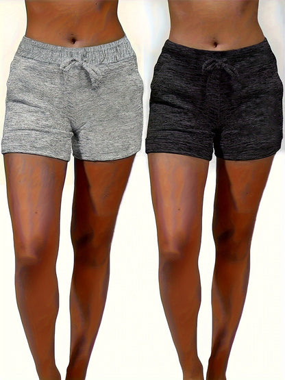 Women's Casual Shorts - 2-Pack Pockets detail view