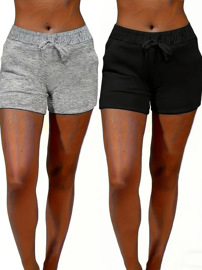 Women's Casual Shorts - 2-Pack Pockets detail view