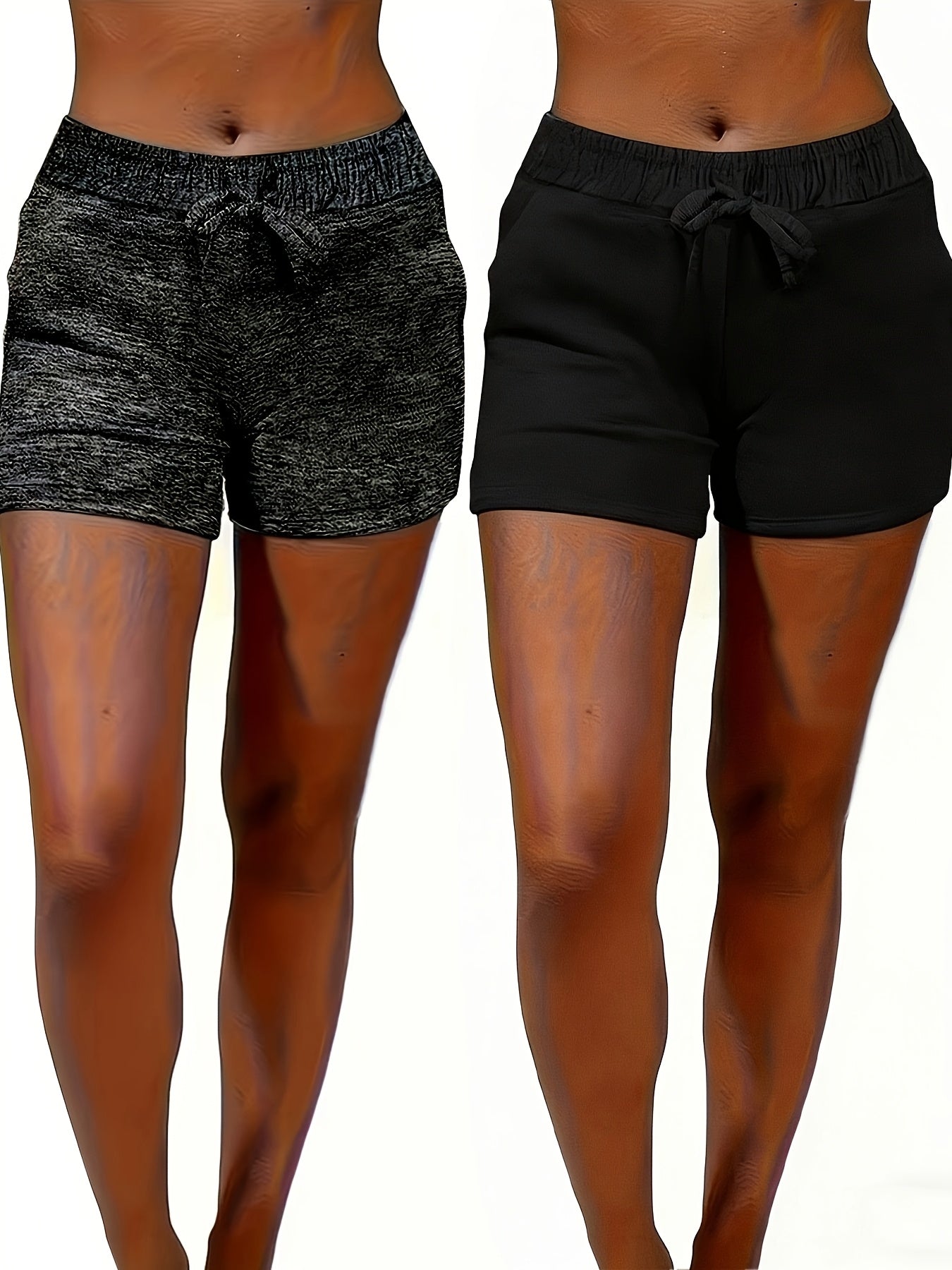 Women's Casual Shorts - 2-Pack Pockets detail view