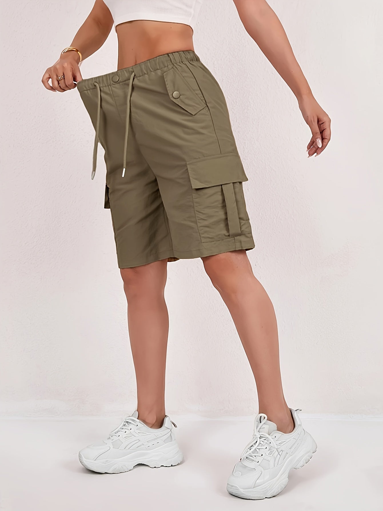 Women's Casual Shorts - 3-Pack Drawstring detail view