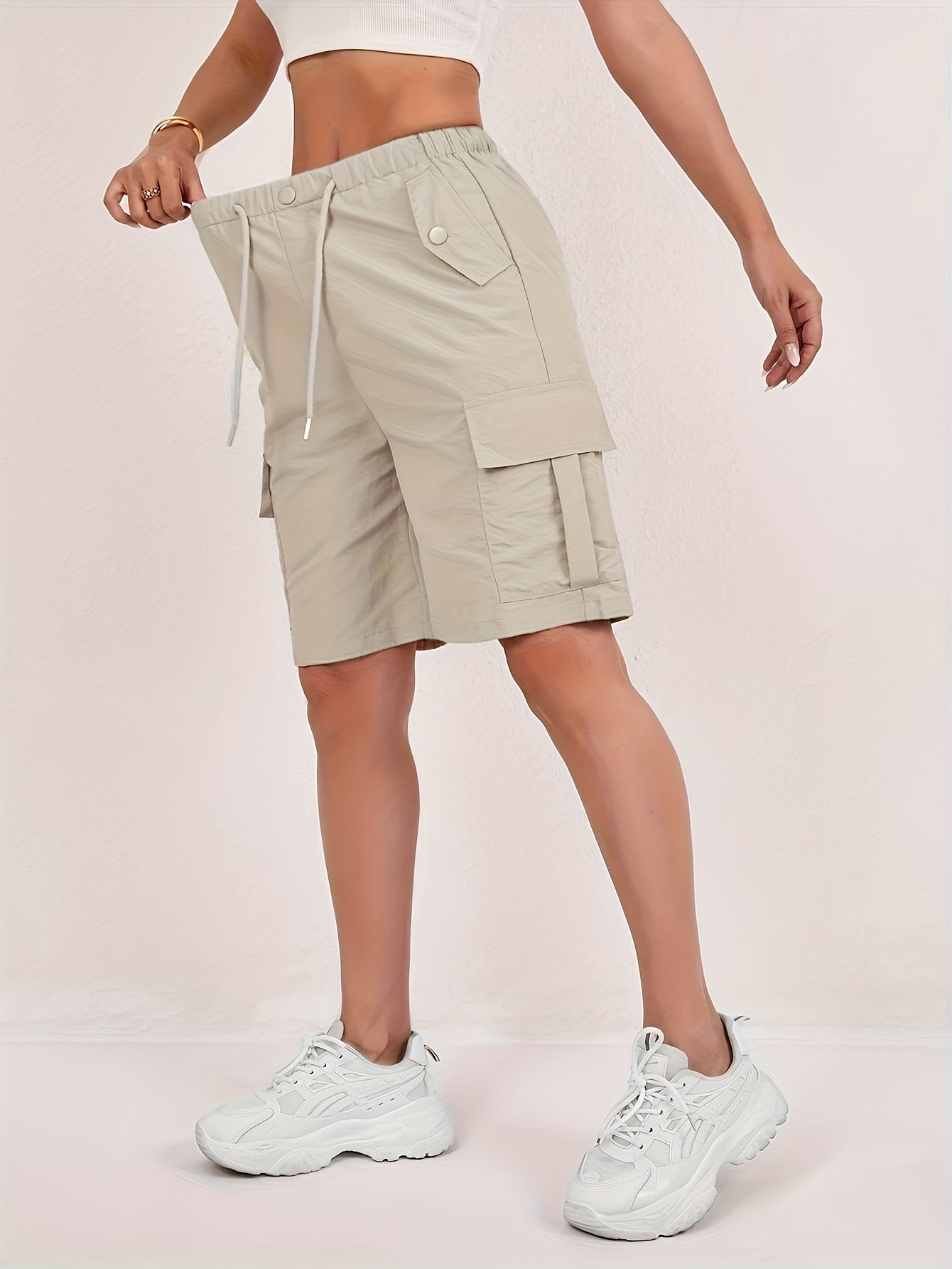 Women's Casual Shorts - 3-Pack Drawstring detail view