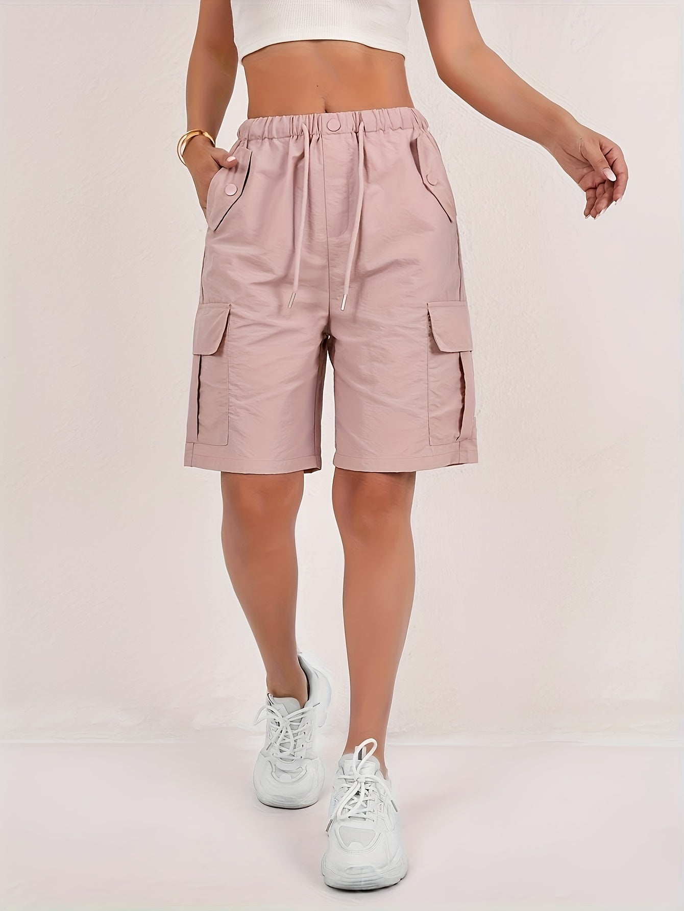 Women's Casual Shorts - 3-Pack Drawstring detail view