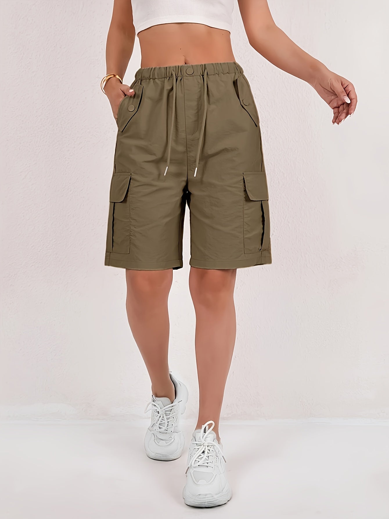 Women's Casual Shorts - 3-Pack Drawstring detail view
