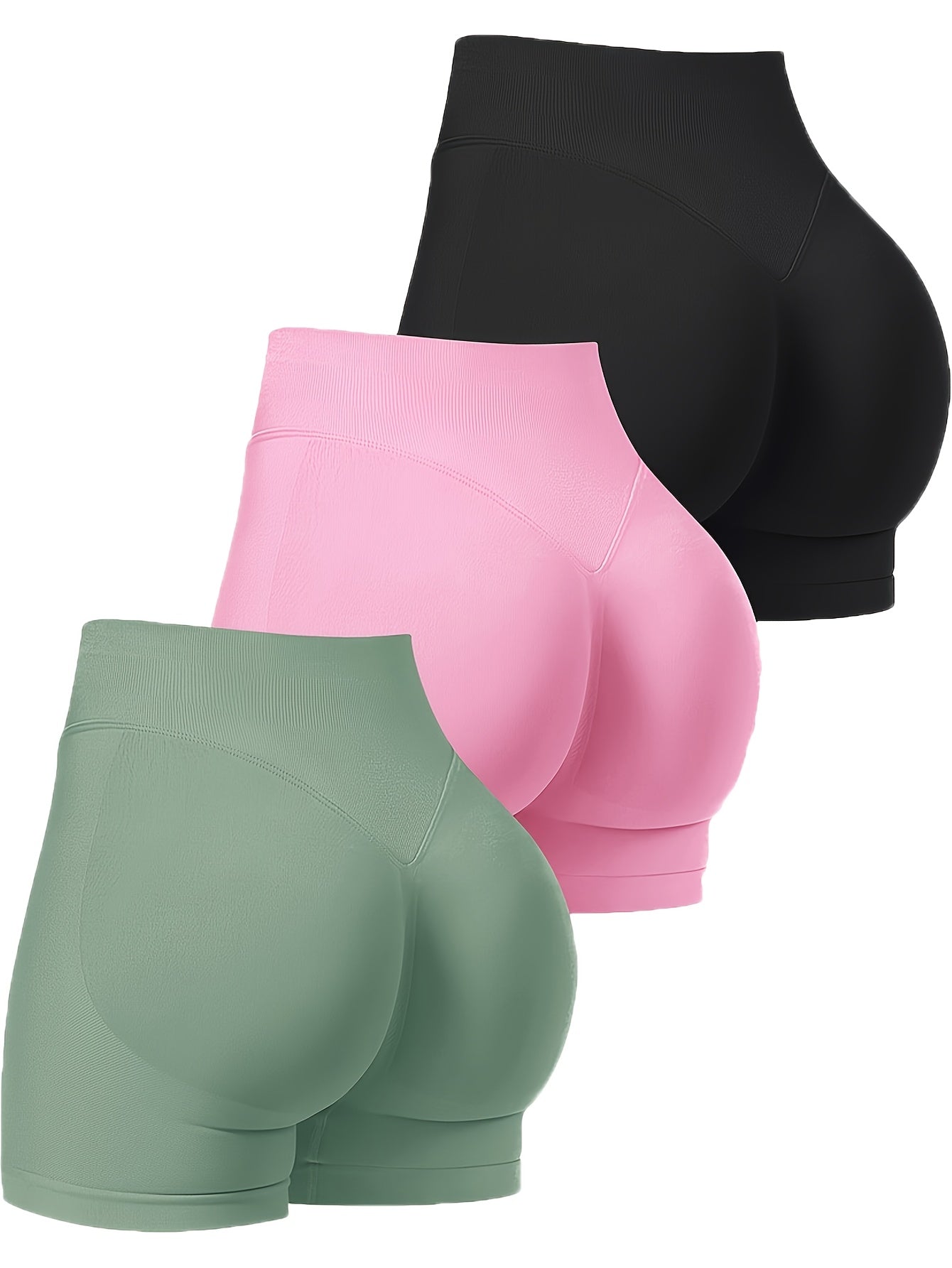 Women's Casual Shorts - 3-Pack Regular Fit detail view