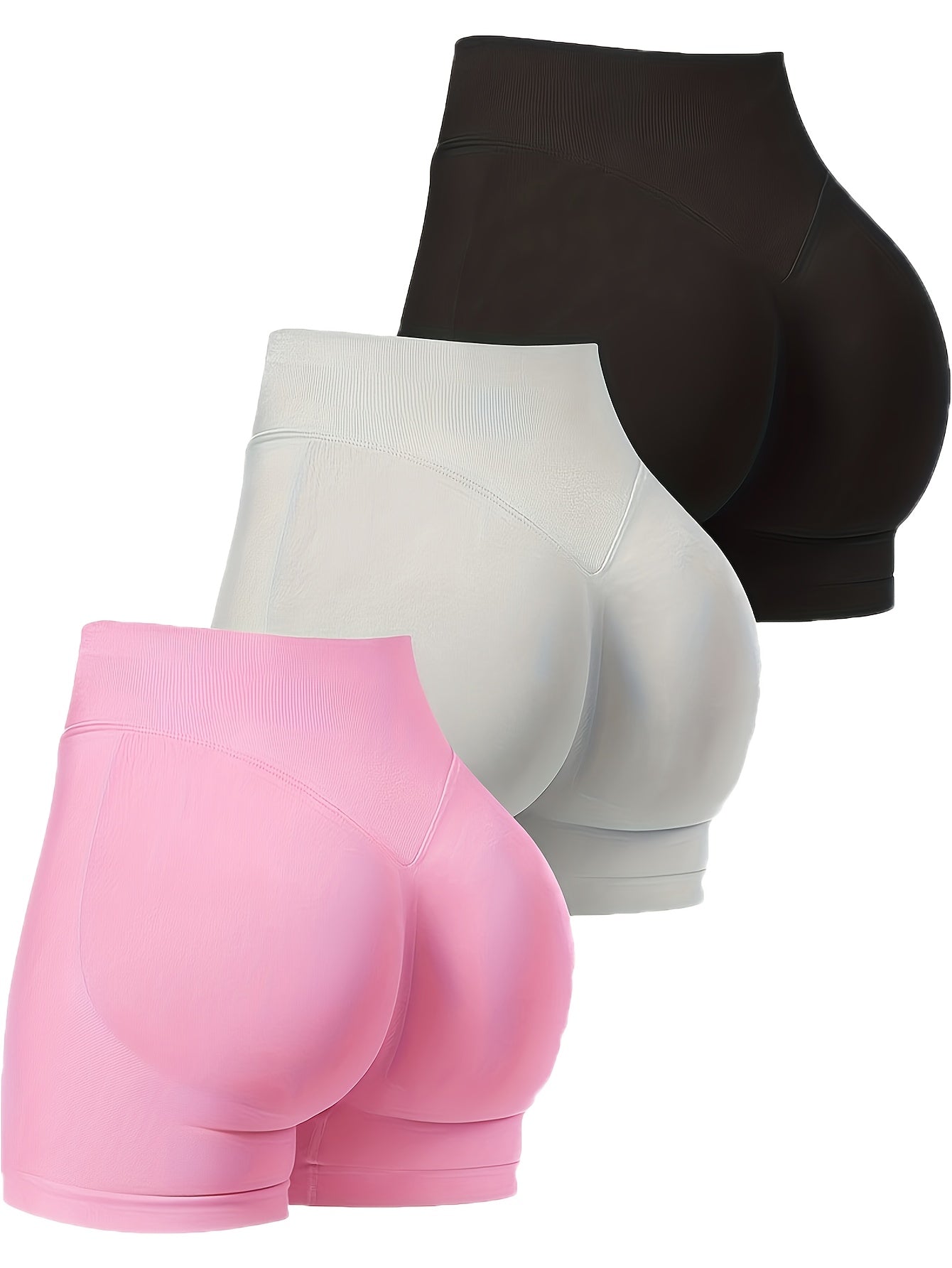 Women's Casual Shorts - 3-Pack Regular Fit detail view