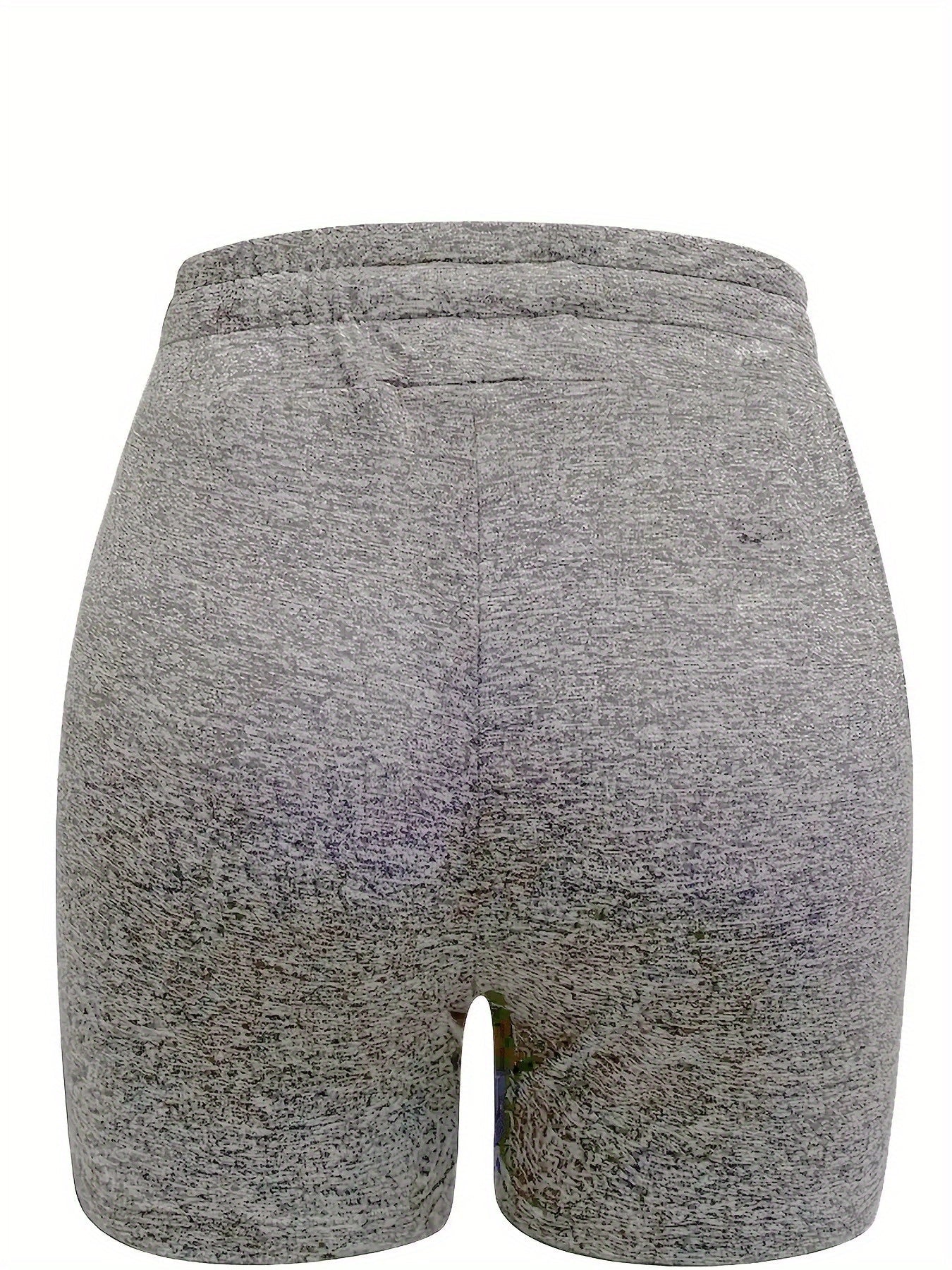 Women's Casual Shorts - Drawstring Graphic Print detail view
