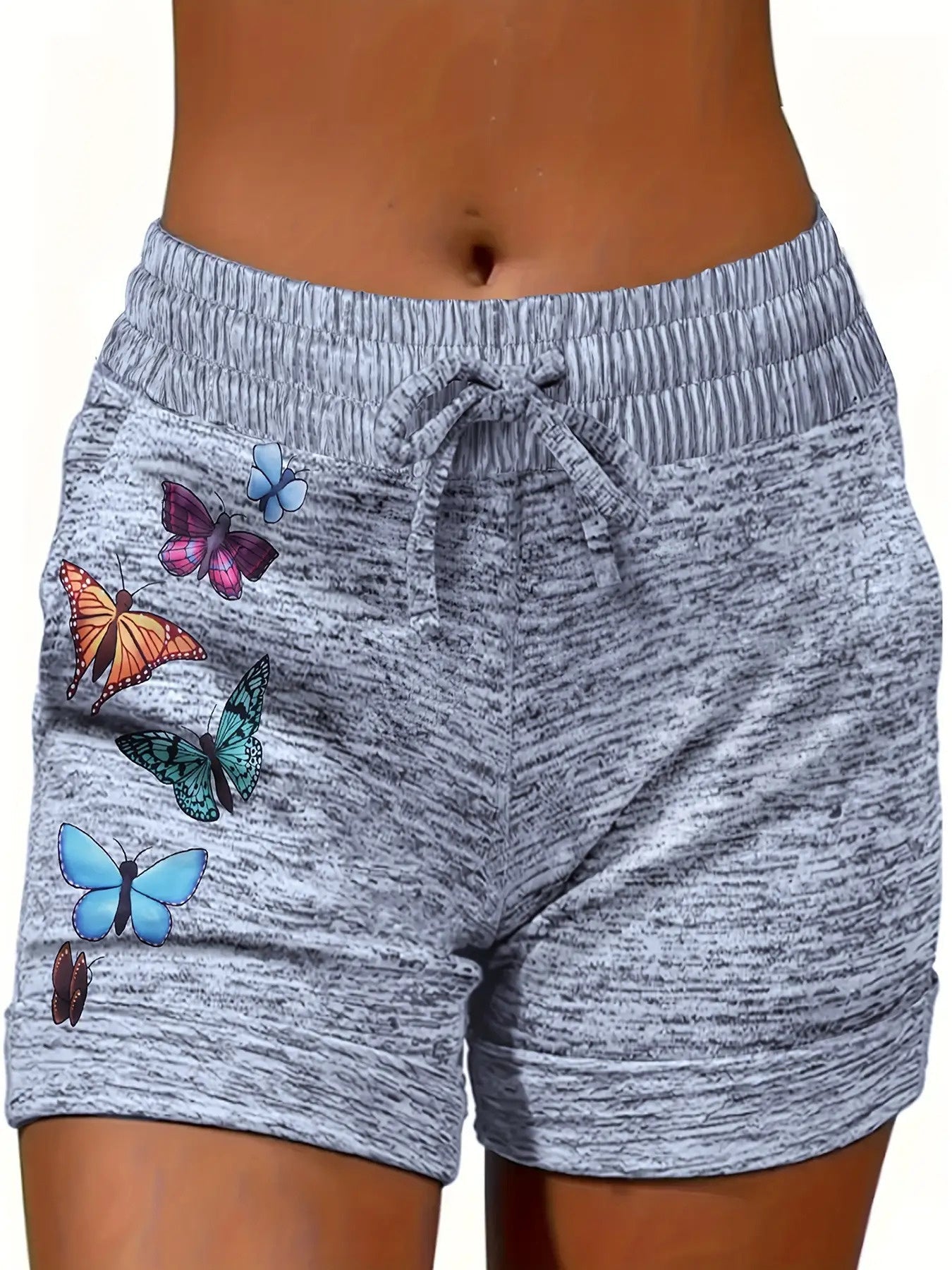 Women's Casual Shorts - Drawstring Regular Fit detail view