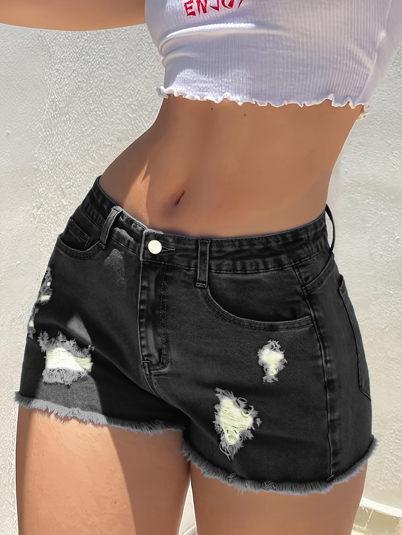 Women's Casual Shorts - Everyday Comfort – Sizes S–XXL – Black option – view 2