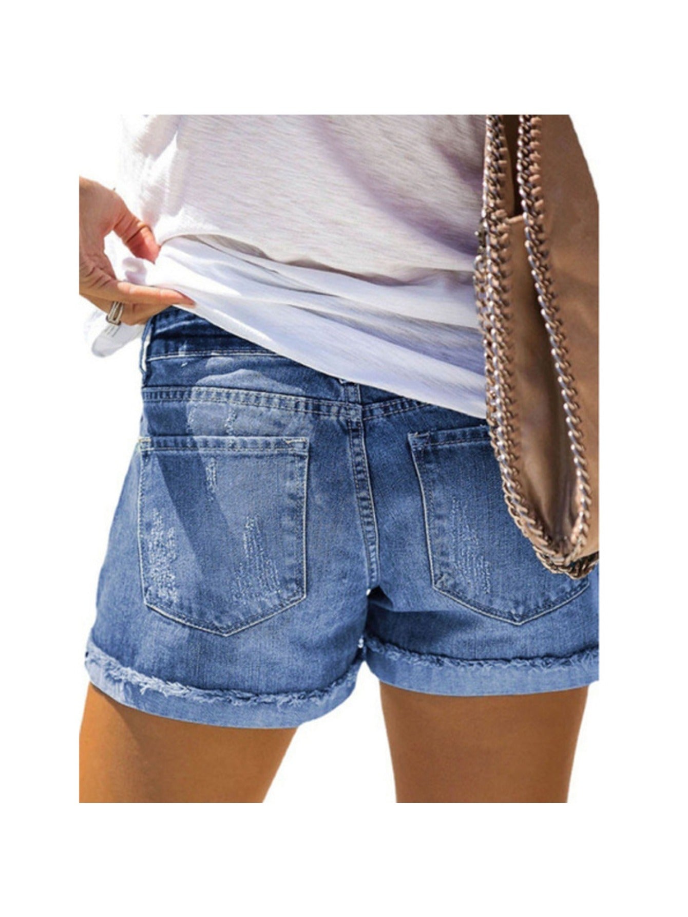 Women's Casual Shorts - Floral Print detail view