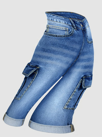 Women's Casual Shorts - High-Waist Fit – Sizes 1XL–5XL detail view