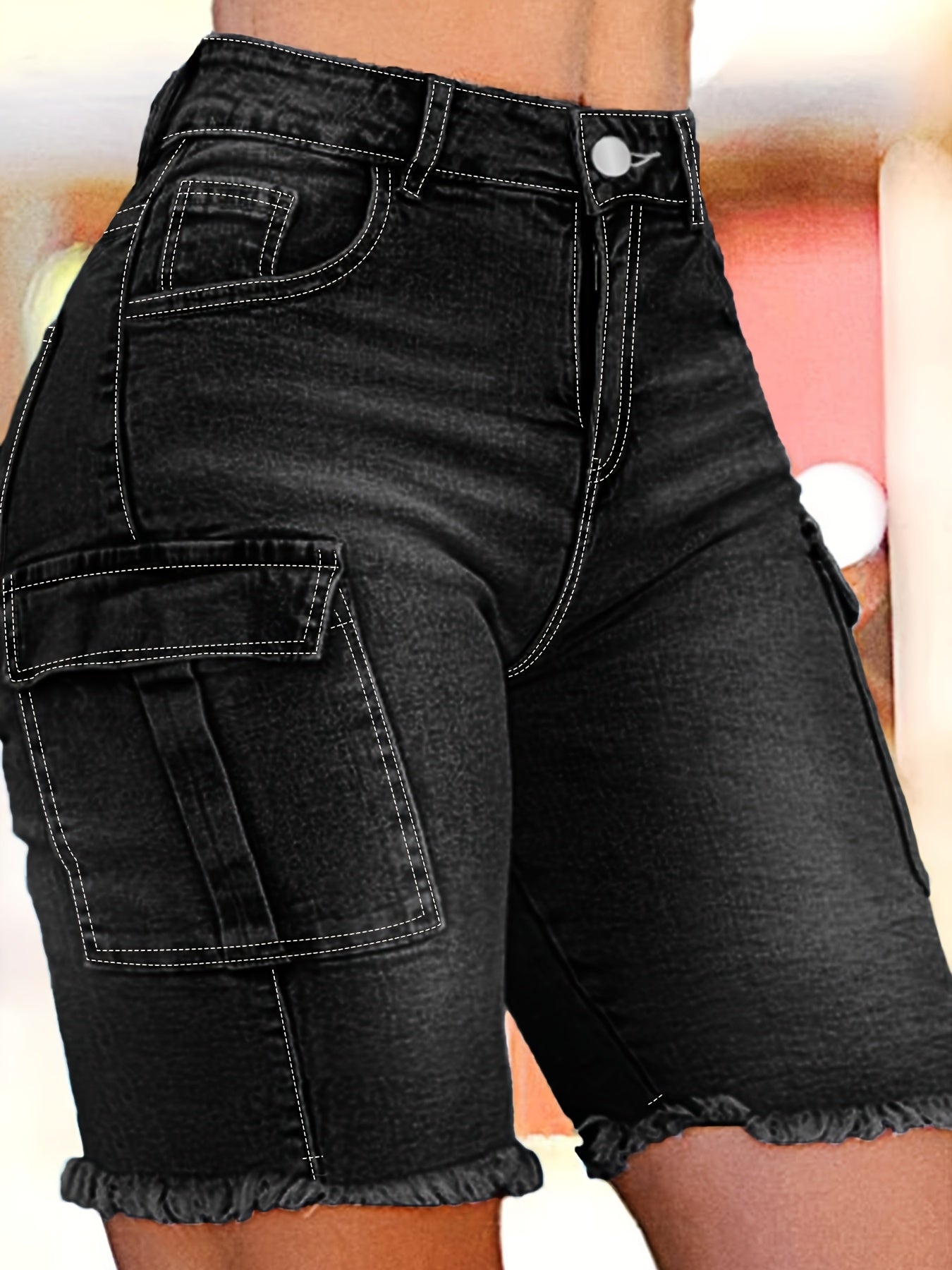 Women's Casual Shorts - High-Waist Fit – Sizes 1XL–5XL detail view