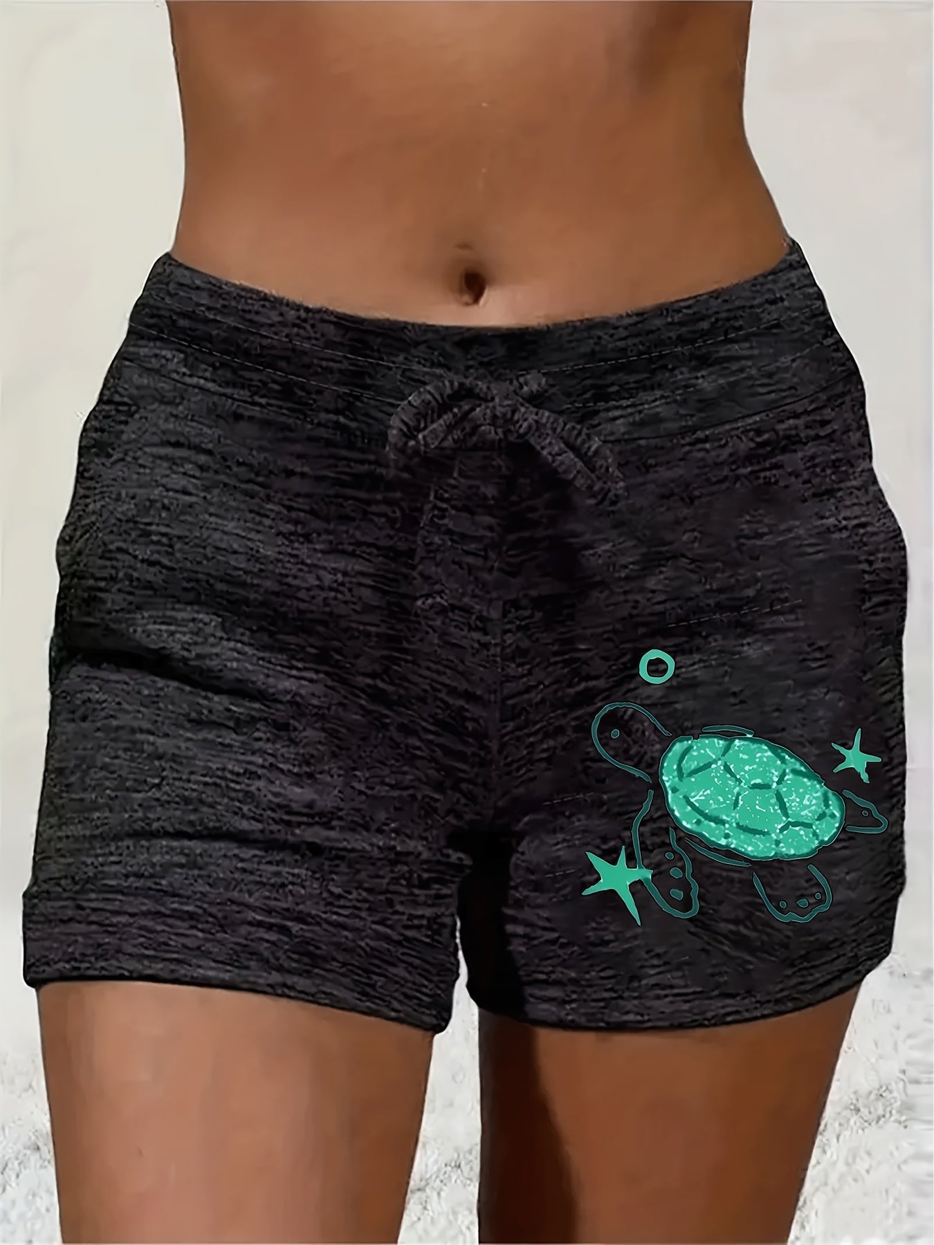Women's Casual Shorts - Plaid detail view