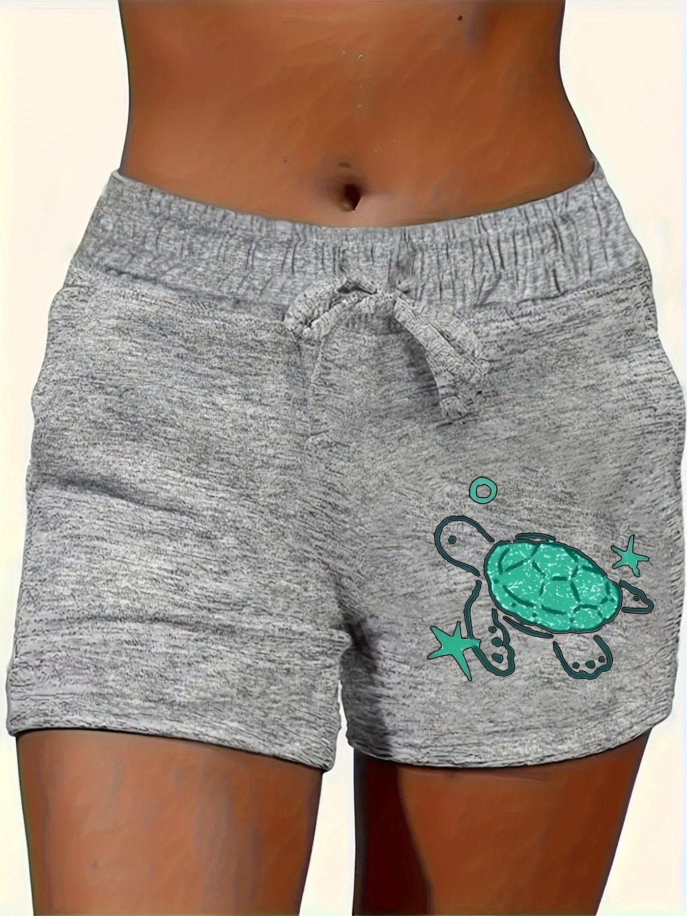 Women's Casual Shorts - Plaid – Grey option – view 2