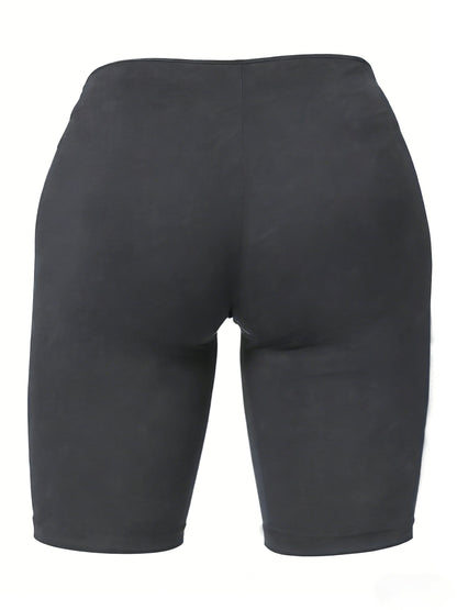 Women's Casual Shorts - Stretch Comfort – Black / Dark Gray detail view